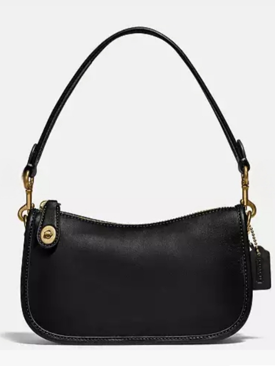 Coach Handbags - The Coach Originals - Swinger 20 Leather Shoulder Bag in Black (NWT)